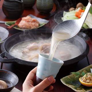 Enjoy a full course of secret Hot Pot ♪