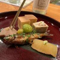 日本料理 たかむら - 玉子焼き 諸子木の芽焼き 衣かつぎ 数の子
                    新銀杏 浅利と春菊の胡麻寄せ