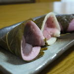 菓匠 星野 - 手焼き桜餅（こしあん・さくらあん）と道明寺
