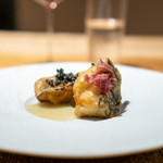 薫 HIROO - 鮑、ポルチーニのベニエ