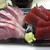 駅前酒場 - カンパチと天然マグロの刺身