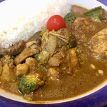 エチオピアカリーキッチン - チキン+野菜カリー（1290円）