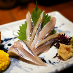 Robatayaki Udatsu - 柳葉魚 刺身」¥1,390