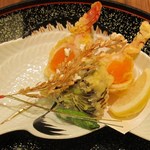 日本料理 瀬戸内 - 海老の天麩羅　ほか