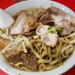 ラーメン二郎 - 天地返しすると