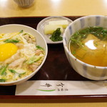 道頓堀 今井 - 親子丼、きつねうどん小のセット