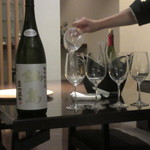 日本料理 TOBIUME - 全てのお酒にグラスのリンス