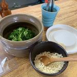 一匠 - ネギと天かすの薬味