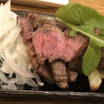 旬の味 あべよし - 宮崎牛ステーキ100g(塩ぽんず)1680円