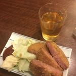 立ち呑み くにし - ハムカツ