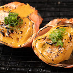 Grilled crab shell with miso