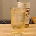 Nomaru - Sun Peace Whisky Extra Gold のダブルのハイボール