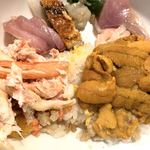 味処・民宿 まつや - カニウニ丼。この頃には半泥豚。