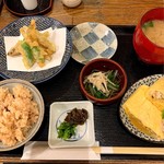 赤坂ごはん 山ね家 - たこ玉御膳 穴玉