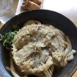 飩平庵 - ゴボウ天うどん&いなり寿司