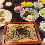 徳利屋郷土館 - 五平餅と蕎麦のセット