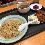 知風海 - ヤキメシ+唐揚げ