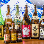 徳ちゃん - ドリンク集合_日本酒とホッピー