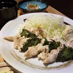 Cafe はなめ - 料理写真:長州鷄むね肉大葉巻き定食