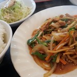 中華料理 秀林 - 豚肉とピマン細切り炒め￥780