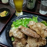 久美食堂 - ステキなコラボレーション　レバーステーキ単品は¥730
