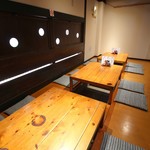 美酒人路まるゆう - 店内　掘りごたつ席