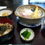 佐和屋 - 鍋焼きうどんセット