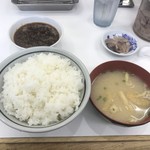 天麩羅処 ひらお - 大ご飯に味噌汁！