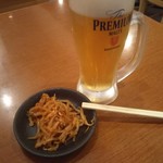 インド・ネパールレストラン バー ルンビニブッダ - 生ビールとお通し