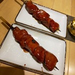 串焼き おでん 安 - 鶏レバーをたれで