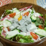 串焼き おでん 安 - 胡麻豆腐のサラダ