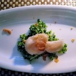 ラ・ソラシド フードリレーションレストラン - ◇「佐呂間産"ほたて貝"のフリットとアンチョビで和えたブロッコリー」