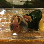 鮨大前 - 秋刀魚の一味和え　自家製酢味噌