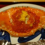 銀座 しのはら - 渡り蟹の飯蒸し