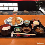 日本料理介寿荘 - 海老フライ