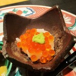 おおたに - 八寸 の いくら寿司。　　　　　2019.10.29