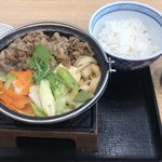 Yoshinoya - 牛すき鍋膳(並)：定価￥７１２