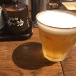 肉汁餃子のダンダダン - グラスビール(小)