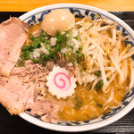 おかわりや - もやしたっぷり濃厚味噌そば(味玉はセットメニュー)