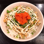 おかわりや - 博多めんたい鶏そぼろ丼