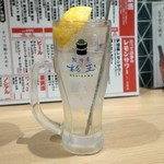 鮨・酒・肴 杉玉 - 生絞りレモンサワー