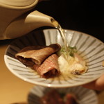 焼肉 強小亭 - 焼きしゃぶ、イチボ、蛤出汁