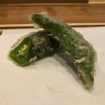 天婦羅 みやしろ - 万願寺唐辛子