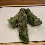 天婦羅 みやしろ - アスパラ