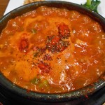 コッテジ - 牡蠣入り豆腐チゲ