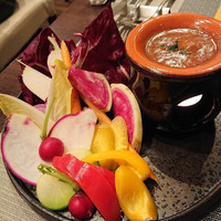 トラットリア イル レガーロ - ホタルイカのバーニャカウダー