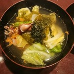 りょうりや 御旅屋 - 蛍烏賊とキャベツさっと煮