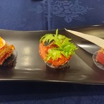 清里高原ホテル - ごまをまとったマグロのミキュイ