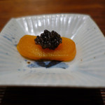 肉割烹 上 - からすみとキャビア