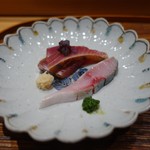 肉割烹 上 - 鰹と鯖